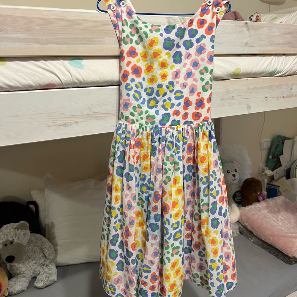 Mini Boden Yellow and Blue Casual Sundress